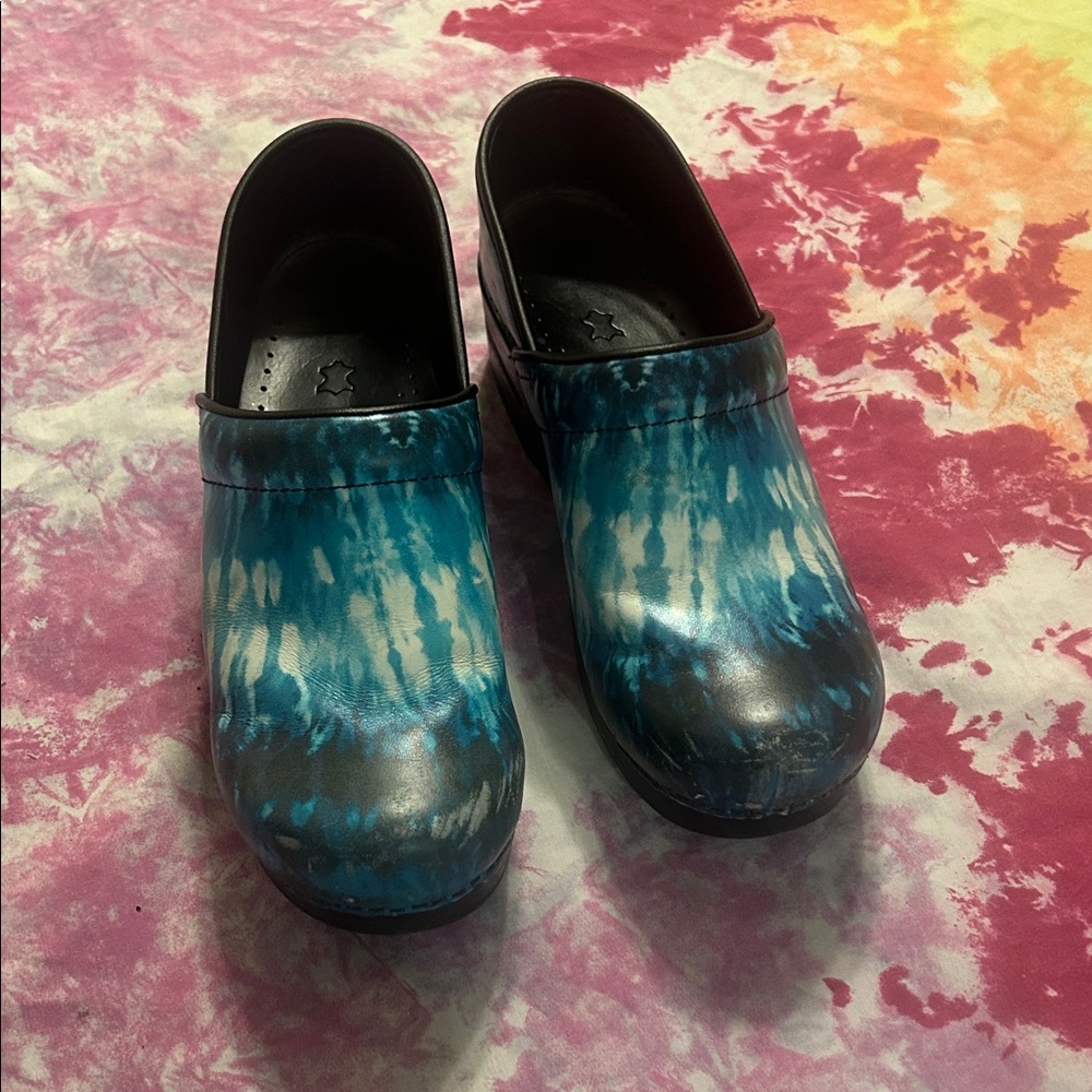 Dansko blue clogs size 39